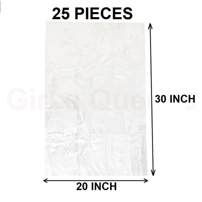 Picture of Clear (30" X20") 25PCS Trash Bag / Poly Bag / Garbage Bag / Moyla Felar Bag / Polibag Multicolor