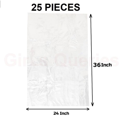 Picture of Clear (36" X24") 25PCS Trash Bag / Poly Bag / Garbage Bag / Moyla Felar Bag / Polibag CLEAR