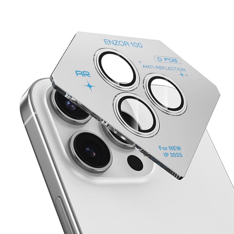 Picture of Kuzoom Metal Ring Camera Lens Protector for iPhone 11 / 12 Pro / 13 / 13 Mini/ 15 / 15 Plus / 15 Pro / 15 Pro Max/ 16 / 16 Plus / 16 Pro/ 16 Pro Max / 17 Pro Max  | HD Glass Camera Protection