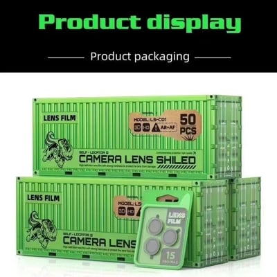 Picture of For iPhone Camera Lens Guard Glass for  11 Pro / 11 Pro Max / 12/ 12 Mini / 11/ 12 Pro /12 Pro Max / 13 Pro/ 13 Pro Max /14 /14 Plus /15 /15 Pro/ 15 Pro Max / 16 / 16 Plus /16 Pro / 16 Pro Max– Scratch Resistant HD Lens Protection
