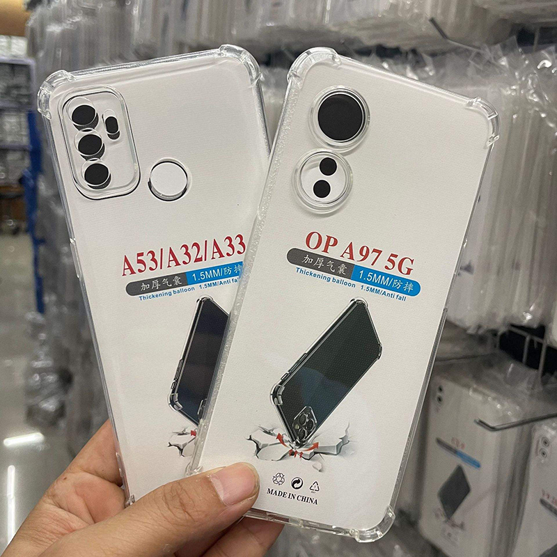 Picture of Transparent Shockproof Mobile Cover for Realme C11 / C11 2021 / C20 / C20A / C33 4G / C71 4G  Clear TPU Silicone Anti Fall Protective Back Case