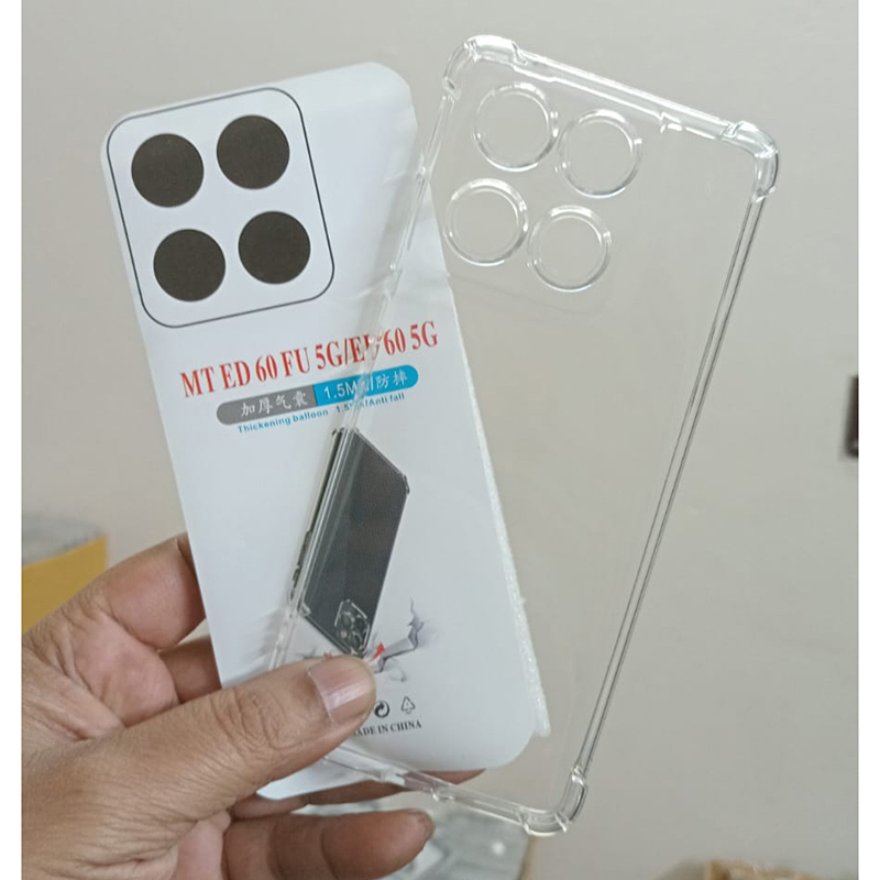 Picture of Mobile Cover For Tecno SPARK 30 4G SPARK 30C 4G CAMON 30 4G SPARK 30 Pro 4G  SPARK GO 2023 SMART 7 POP 7 POP 7 PRO SMART 7 HD Clear Transparent Shockproof TPU Back Cover Case – Anti-Fall 1.5mm Thick Airbag Protection