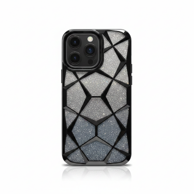 Picture of Vivo Y02 / Vivo Y16 Luxury Glitter 3D Geometric Back Cover Shockproof Soft TPU Premium Stylish Phone Case