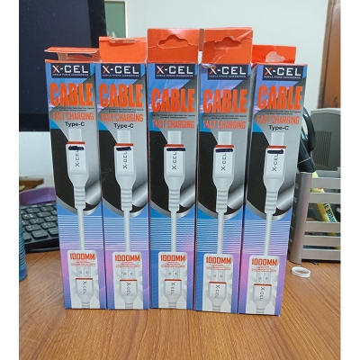 Picture of X-CEL 1000mm Type-C Fast Charging Data Cable | High Speed USB Charging Cable for Android Smartphones | Durable Strong Build | Quick Charge Support | Fast Sync & Data Transfer Cable for All Type-C Devices