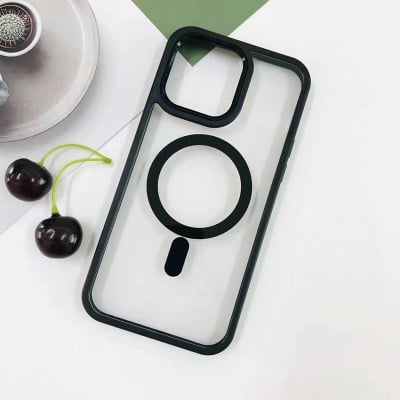 Picture of MagSafe Magnetic Wireless Charging Clear Case for Samsung Galaxy A05 A06 A07 A15 A16 A17 A23 A24 A25 A26 A35 A36 A54 A55 A56 A57 Shockproof Transparent Back Cover