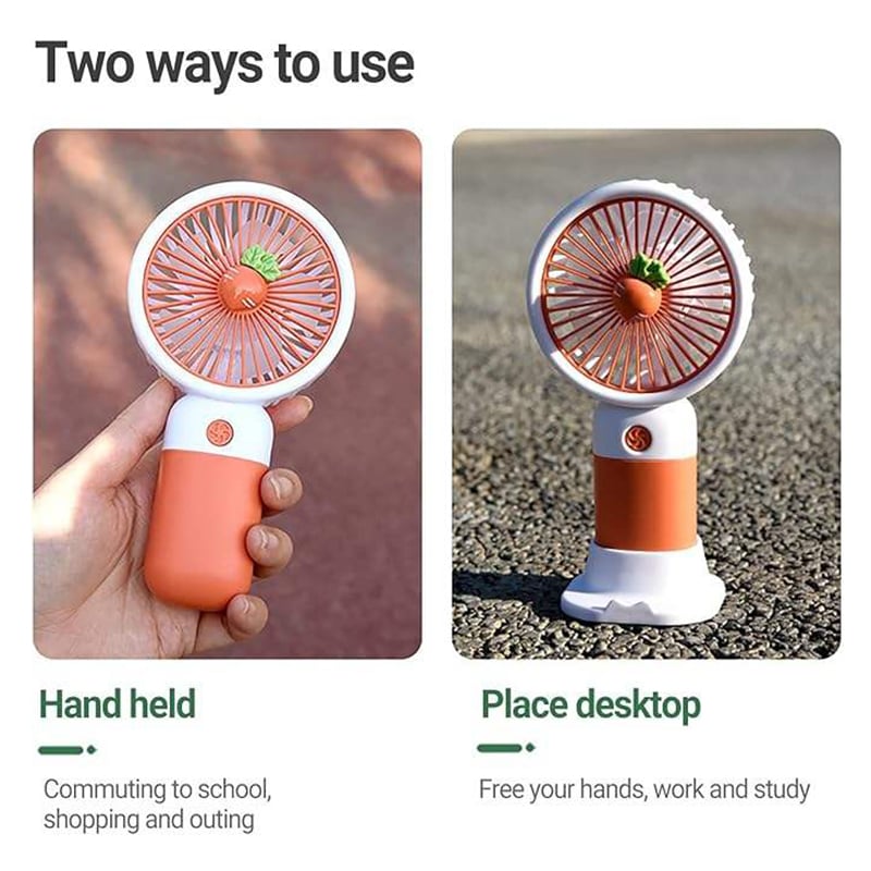Picture of Factory Price Cute Flower Wireless Custom Handheld Fan Outdoor Mini Portable Usb Fan
