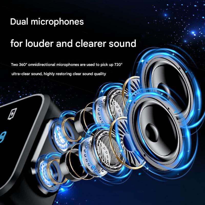 Picture of NP-60 Wireless Microphone Dual Mic Magnetic Clip | Noise Cancelling Lavalier Mic for Android iPhone | Live Streaming, Vlogging, Interview Recording