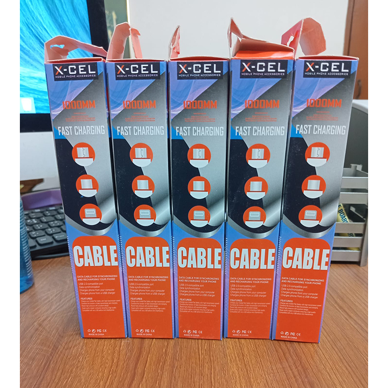 Picture of X-CEL 1000mm Type-C Fast Charging Data Cable | High Speed USB Charging Cable for Android Smartphones | Durable Strong Build | Quick Charge Support | Fast Sync & Data Transfer Cable for All Type-C Devices