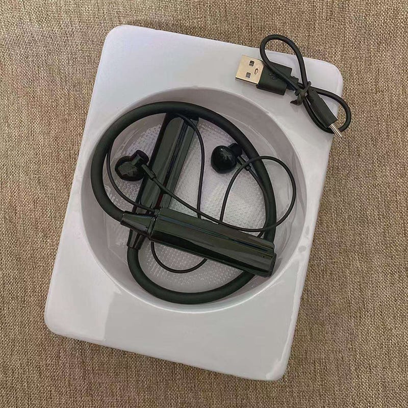 Picture of LEON BASS B2 Wireless Neckband Bluetooth Headphone V5.3 | 200 Hours Playback | Type-C Fast Charging | Memory Card Support | ENC Noise Reduction Sports Earphone