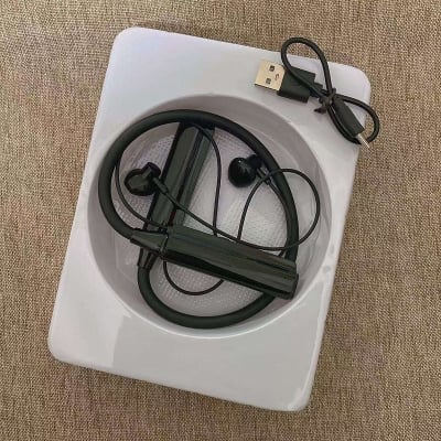 Picture of LEON BASS B2 Wireless Neckband Bluetooth Headphone V5.3 | 200 Hours Playback | Type-C Fast Charging | Memory Card Support | ENC Noise Reduction Sports Earphone