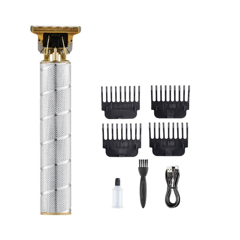 Picture of Vintage V9 Professional Hair Cutting Machine Stainless Steel Barber Trimmer for Men – USB Rechargeable T-Blade Hair & Beard Trimmer, Close Cutting Grooming Machine for Home Car Use Beard Lighter Shaver