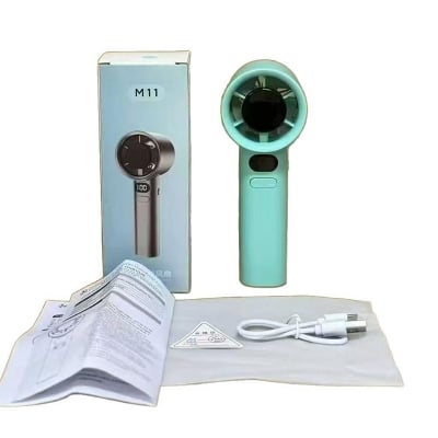 Picture of M11 Handheld Desktop Fan 120-Speed High-Speed Stepless Speed Control ABS USB Turbo Violent