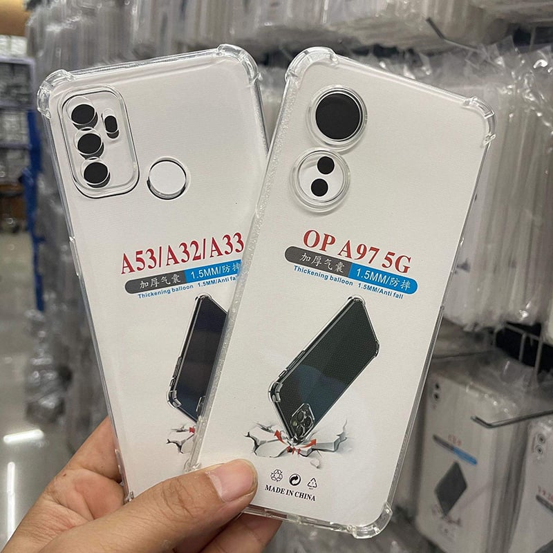 Picture of Transparent Shockproof Mobile Cover for Oppo Reno 5 Pro 5G / Reno 6 Pro 5G / Reno 6 / Reno 8 5G / Reno 8T 4G / Reno 9 Pro / Reno 9 Pro / Reno 10 5G / Reno 10 Pro 5G / Reno 11 – Clear TPU Anti Fall Protective Back Case