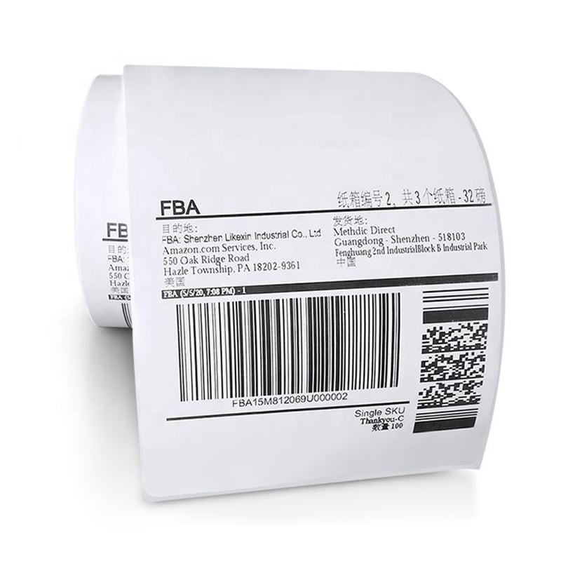 Picture of 75mm x 100mm (3"x4") Thermal Label Sticker Roll – Direct Thermal Shipping Label, Strong Adhesive, Waterproof, Oil-Proof Barcode Sticker for Courier, Daraz, eCommerce & POS Printer