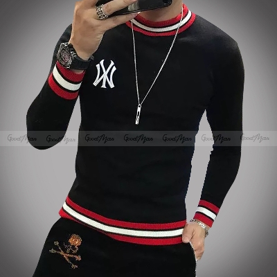 Picture of Premium Quality Black Color Cotton Full Sleeve Sweater for Men - Sweater For Men(Black,Int:M)