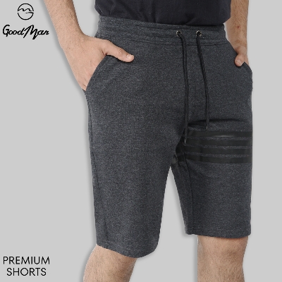Picture of GoodMan Dark Gray Color Cotton Short Pant for Men.(Dark Grey,Int:36)