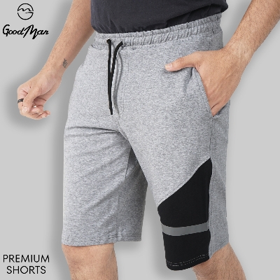 Picture of GoodMan Ash Color Cotton Short Pant for Men.(ASH,Int:36)