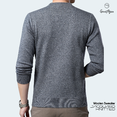 Picture of GoodMan Premium Quality Charcoal Color Full Sleeve Sweater for Men.(ASH,Int:XL)