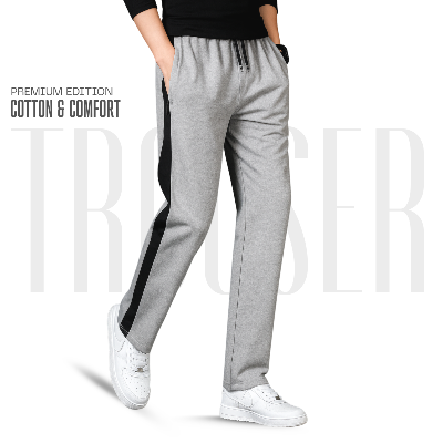 Picture of Premium Quality Ash Color Cotton Trendy Trouser for Men.(ASH,Int:36)