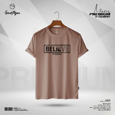 Picture of GoodMan Premium Quality Piaz Color Cotton Short Sleeve T Shirt for Men.(Piaz,Int:M)