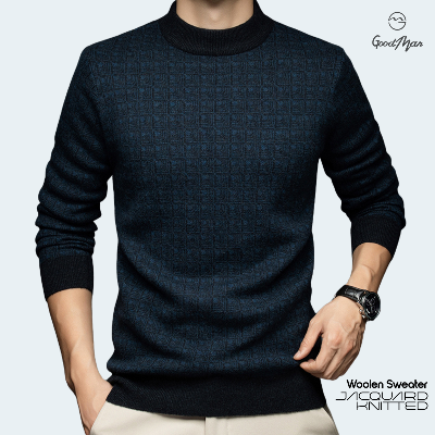 Picture of GoodMan Premium Quality Petrol Color Full Sleeve Sweater for Men.(Petrol,Int:XXL)