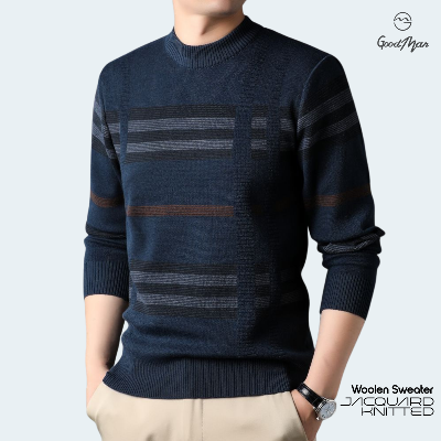 Picture of GoodMan Premium Quality Petrol Color Full Sleeve Sweater for Men.(Petrol,Int:L)