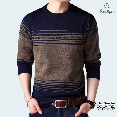 Picture of GoodMan Premium Quality Navy Blue Color Full Sleeve Sweater for Men.(Navy Blue,Int:XL)