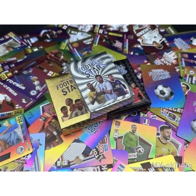Picture of 54Pc World Football Stars Silver Waterproof Plastic Cards - 54 Pieces Silver   Card
