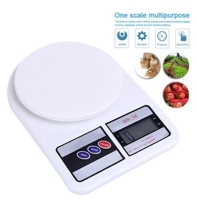 Picture of Multi-Functional Kitchen Digital Scale 10kg | MNK SHOP (White)