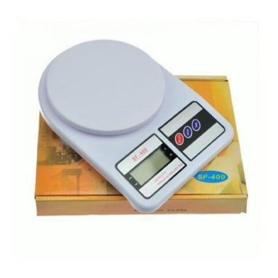 Picture of 10KG Kitchen Food Scale – LCD Digital Electronic | MNK SHOP (White)