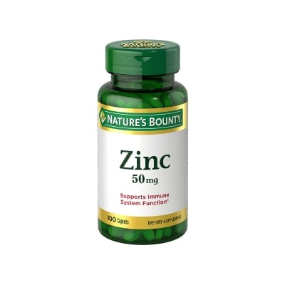 Picture of Nature's Bounty Zinc 50mg 100 Tablets
