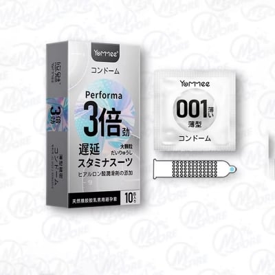 Picture of Yommee Performa Condom - 10 Pcs White