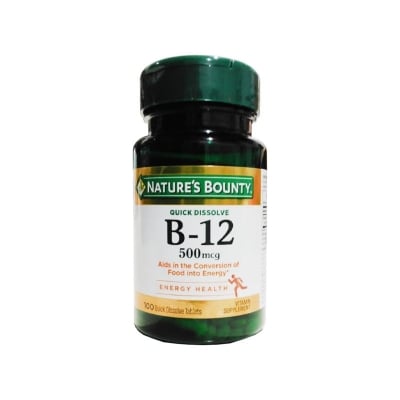 Picture of Nature's Bounty Vitamin B12 500mcg - 100 Tablets