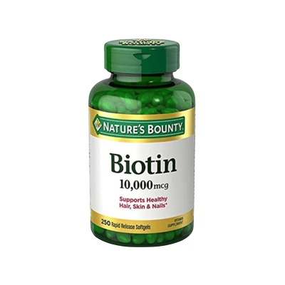Picture of Natures Bounty Biotin 10,000 mcg - 250 Rapid Release Softgels