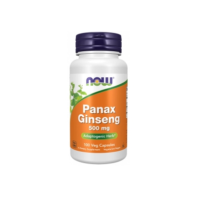 Picture of NOW Panax Ginseng (Root) 500 mg Adaptogenic Herb - 100 Veg Capsules