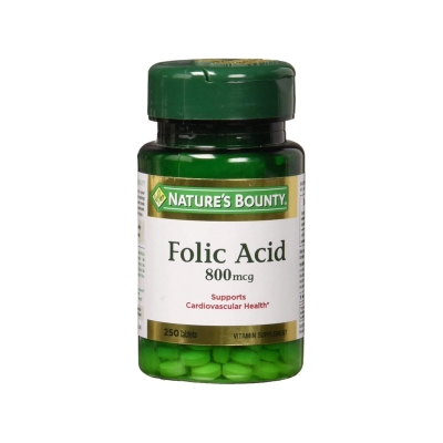 Picture of Natures Bounty Folic Acid 800 mcg - 250 Rapid Release Softgels