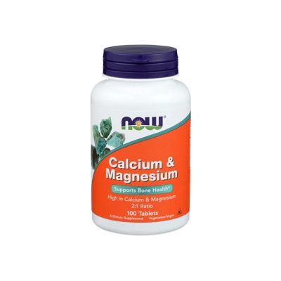 Picture of NOW Calcium & Magnesium - 100 Tablets
