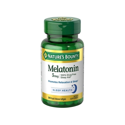 Picture of Nature's Bounty, Melatonin Softgel Capsules 5mg - 90 Capsules