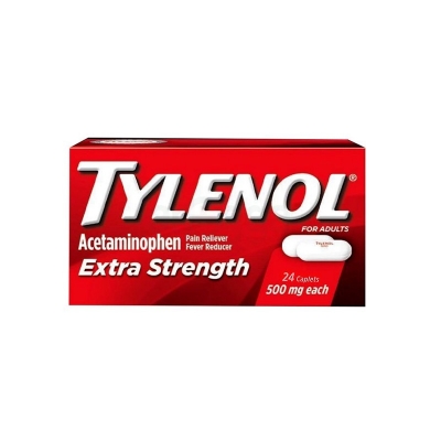 Picture of Tylenol Extra Strength Caplets with 500 mg Acetaminophen - 24 Pcs