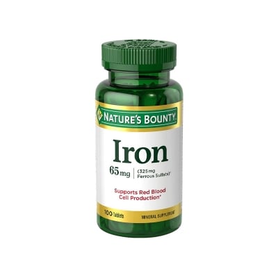 Picture of Nature's Bounty Iron 65mg- 100 Tablets