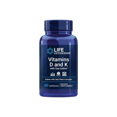Picture of Life Extension Vitamins D and K with Sea-Iodine – 60 Capsules