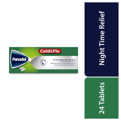 Picture of Panadol Cold+Flu Night Time- 24 Capsules