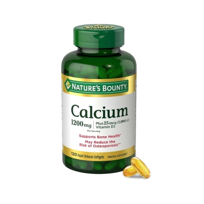 Picture of Nature's Bounty Calcium Vitamin D3 Supports Bone Health - 120 Capsules