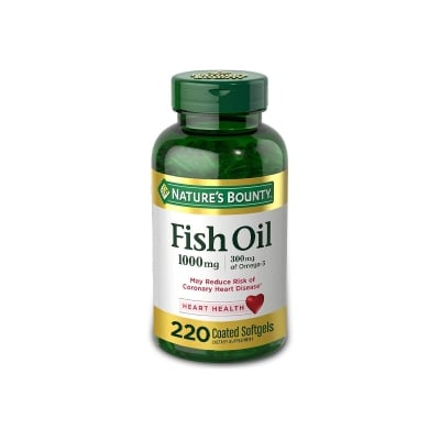 Picture of Nature's Bounty Fish Oil 1000 mg 300mg of omega-3 Coated Softgels- 220 Count