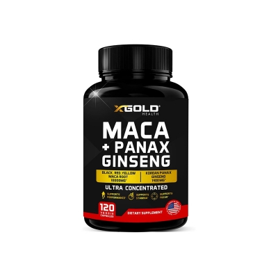 Picture of Maca Root 10,000mg + Korean Panax Ginseng 1,400mg -120 Capsules