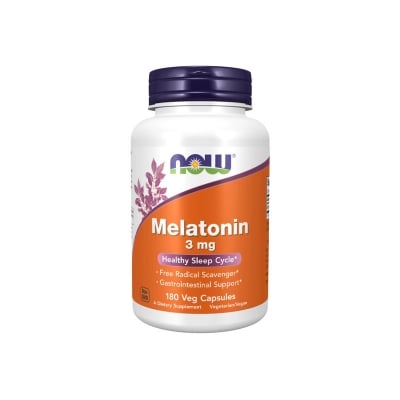 Picture of Now Supplements Melatonin 3 Mg - 180 Veg Capsules