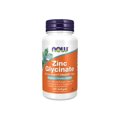 Picture of NOW Zinc Glycinate - 120 Softgels