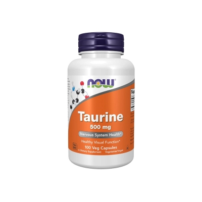 Picture of Now Taurine 500 Mg Nervous System Health - 100 Veg Capsules