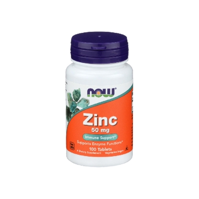 Picture of NOW Zinc (Zinc Gluconate) 50 mg - 100 Tablets