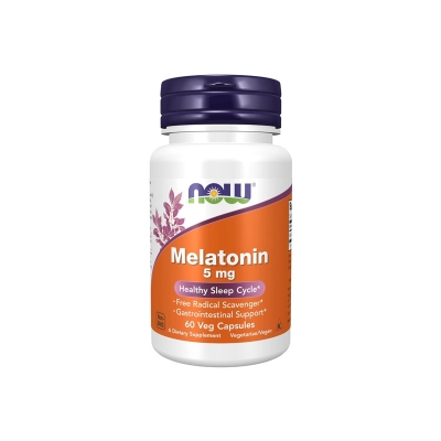 Picture of NOW Melatonin 5 mg Healthy Sleep- 180 Count
